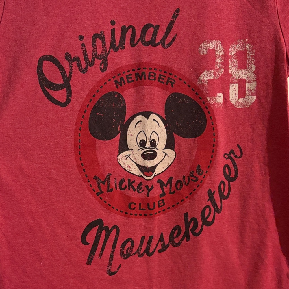 Disney Kids Red Original Mouseketeer Long Sleeve Tee
